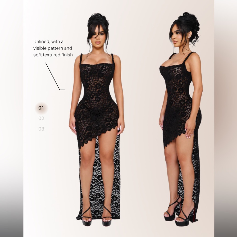 Elegant Black Lace Midi Dress

BRAND NEW NEVER WORN